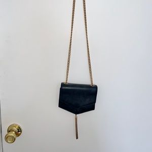 Sandro Mini Leather Crossbody Bag